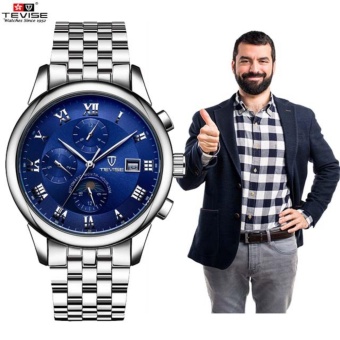 TEVISE Men Watch Top Brand Luxury Automatic Mechanical Watch Men Sport Waterproof Luminous Moon Prase Watch Relogio Masculino 9008 - intl  