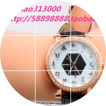 The new EXO watches include Han Luhan, Wu Yifan, Wu Shixun, large dial, Rhinestone Belt, quartz watch - net - intl  