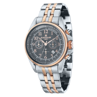 Thomas Earnshaw COMMODORE ES-8028-66 Men's Two Tones Ionic Plating Solid Bracelet Watch - intl  