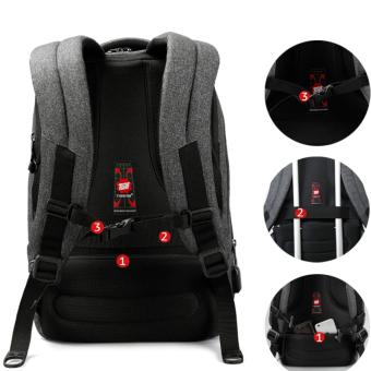 Tigernu Lampu Klasik Berat Ransel Untuk 12-17 Inci E Laptop Dengan USB Eksternal Pengisian Port3164 (abu-abu Hitam) - International Pebruari 2019 - 5 Tigernu lampu klasik berat ransel untuk 12-17 inci e Laptop dengan USB eksternal pengisian port3164 (abu-abu hitam) - International - 5