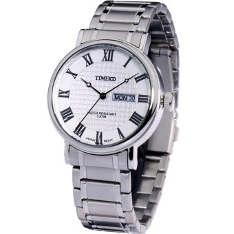 Time100 Men's Roman Numerals White Dial Classic Business Watch W80008G.02A  