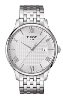 TISSOT Tradition Gent Jam Tangan Pria T0636101103800 - Stainless Steel - Silver  
