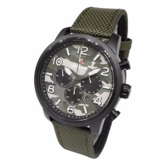 Triple 8 Collection - Expedition 6672MCNIPGN Black Green - Jam Tangan Pria  