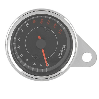 Gambar Universal logam perak pengukur Tachometer sepeda motor 0 13000 RPMjuga