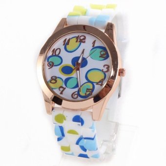 V6 06 Women Colorful Watches Leather Strap Wristwatch  