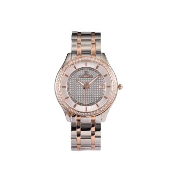 VANDER Business Fashion Glass Quartz Watch Men's High-grade Watch (Rose Gold) - intl  