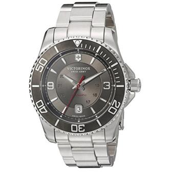 Victorinox Men's 'Maverick' Swiss Automatic Stainless Steel Casual Watch, Color:Silver-Toned (Model: 241705) - intl  