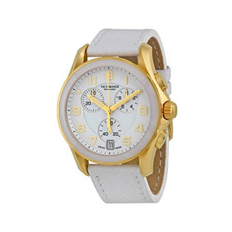 Victorinox Women's 241511 Gold-Tone Accented White Watch with Leather Band - Intl  