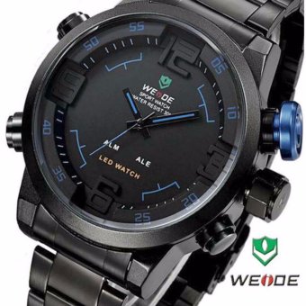 WEIDE 2309 Jam Tangan Pria Casual Business Analog - Digital Stainless 50 mm - Anti Air 30 M - Water Resistant Watches  