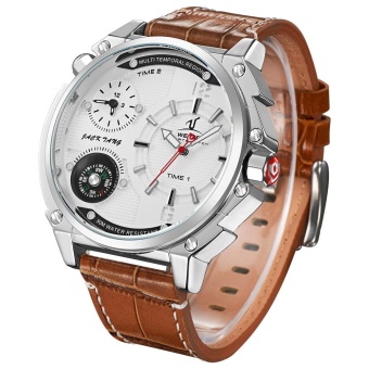 jual weide fashion casual quartz leather clock waterproof wristwatch white intl jual weide fashion casual quartz leather clock waterproof wristwatch white intl