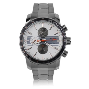 WEIDE WH3313 Men Stainless Steel Strap Wrist Watch Quartz Wrist Watch Gift - intl  