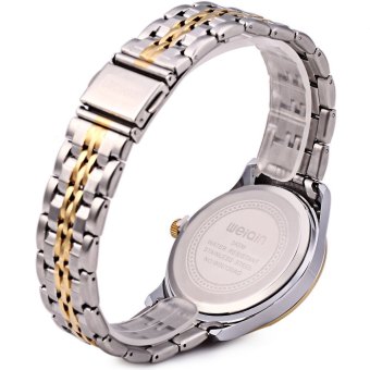 WeiQin 5076 Men Calendar Steel Luminous Analog Quartz Watch BLACK (Intl)  