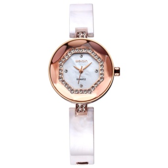 weishi WEIQIN Elegant Rose Gold Watch Women Fashion Rhinestone Ladies Watch Quartz Luxury Brand Wristwatch Clock Time Hours (rose gold shell dial)  