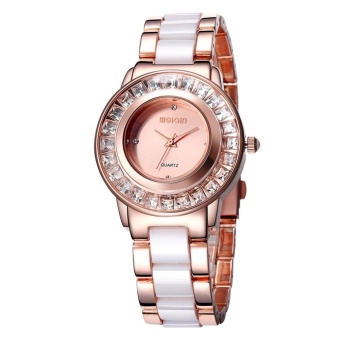 weishi WEIQIN Rhinestone Rose Gold Wrist Watch Women Luxury Brand Fashion Ladies Dress Watches Quartz Watch s Feminino (rose gold rose gold)  