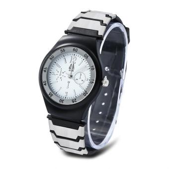 [WHITE] Zuimeier 2090 Male Quartz Watch Decorative Sub-dial - intl  