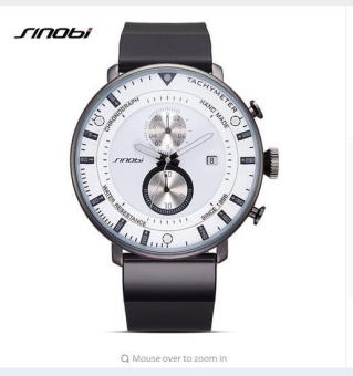 Wholesaler SINOBI 9689 Star Wars Ultra Thin Chronograph Mens Rubber Watchband Brand Military Sports Geneva Quartz Clock 2017 - intl  