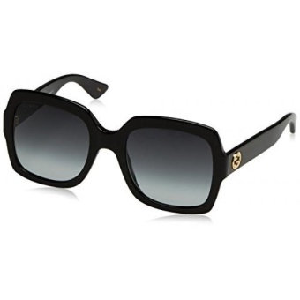 Gambar Womens Gucci 54mm Square Sunglasses Black   Grey   intl