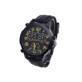 WSJ Mens Black Silicone BandWrist Watch Wrist Watch - intl  