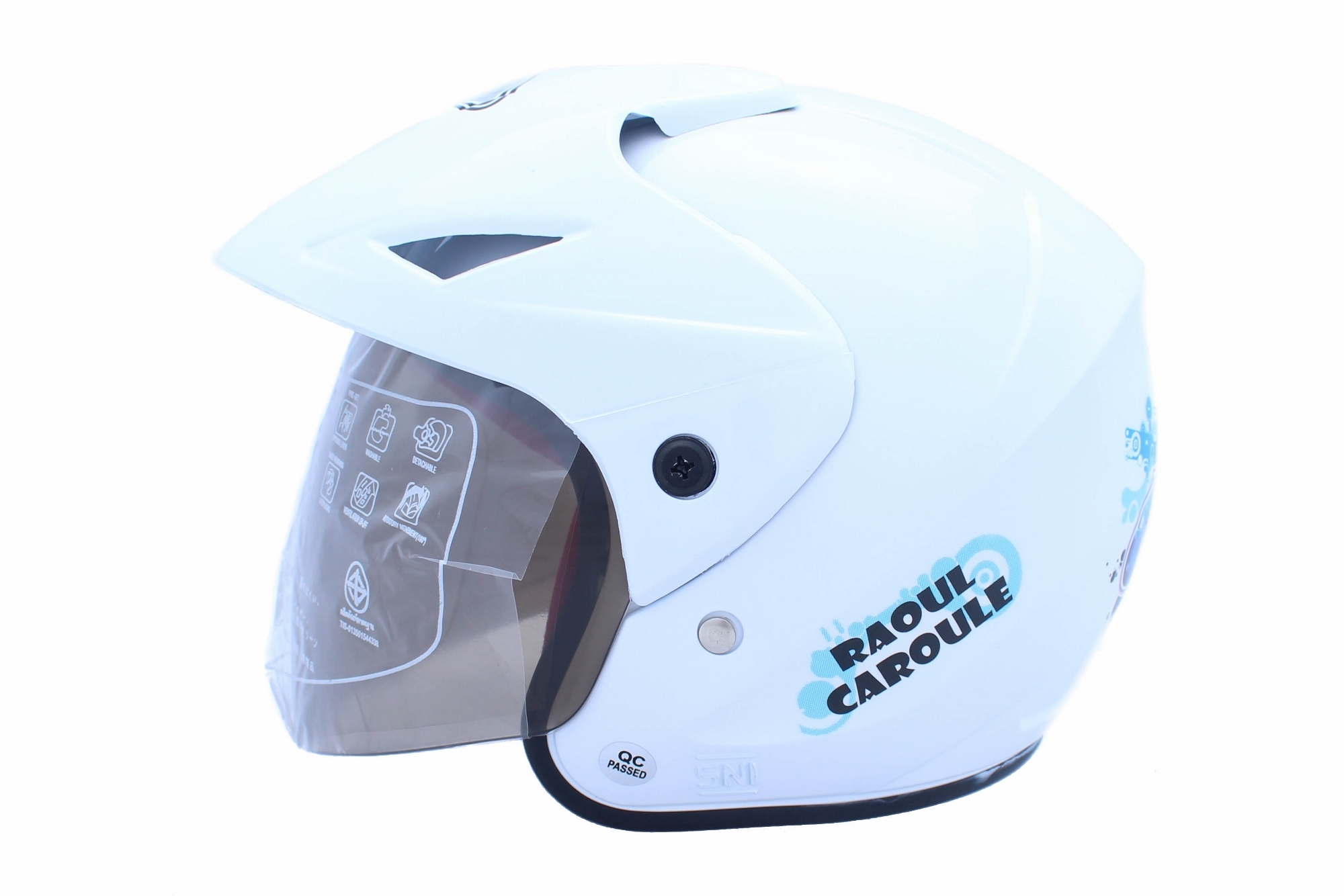 WTO Helmet Junior Neo Caroul - Putih .