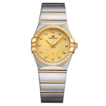 wuhup Genuine /senaro brand Diamond Ladies Watch Jarno st quartz movement watch 3168L (Gold)  