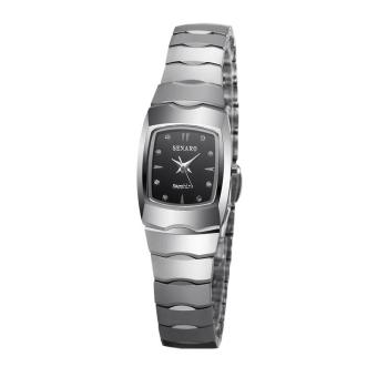 wuhup The quartz watch brand Jarno square waterproof couple watches 1042 (1 X women Watch) (Black)  