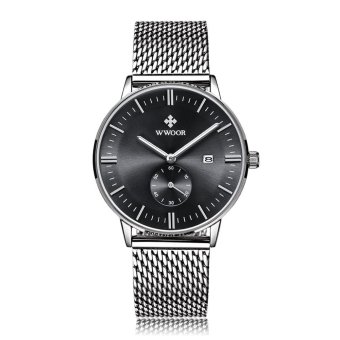 WWOOR Male Quartz Watch Chronograph Calendar Luminous Wristwatch - intl  