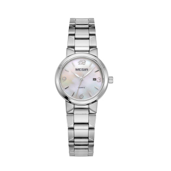 xaqiwe Men's Lightweight Steel MEGIR watch band quartz watch (white) - intl  