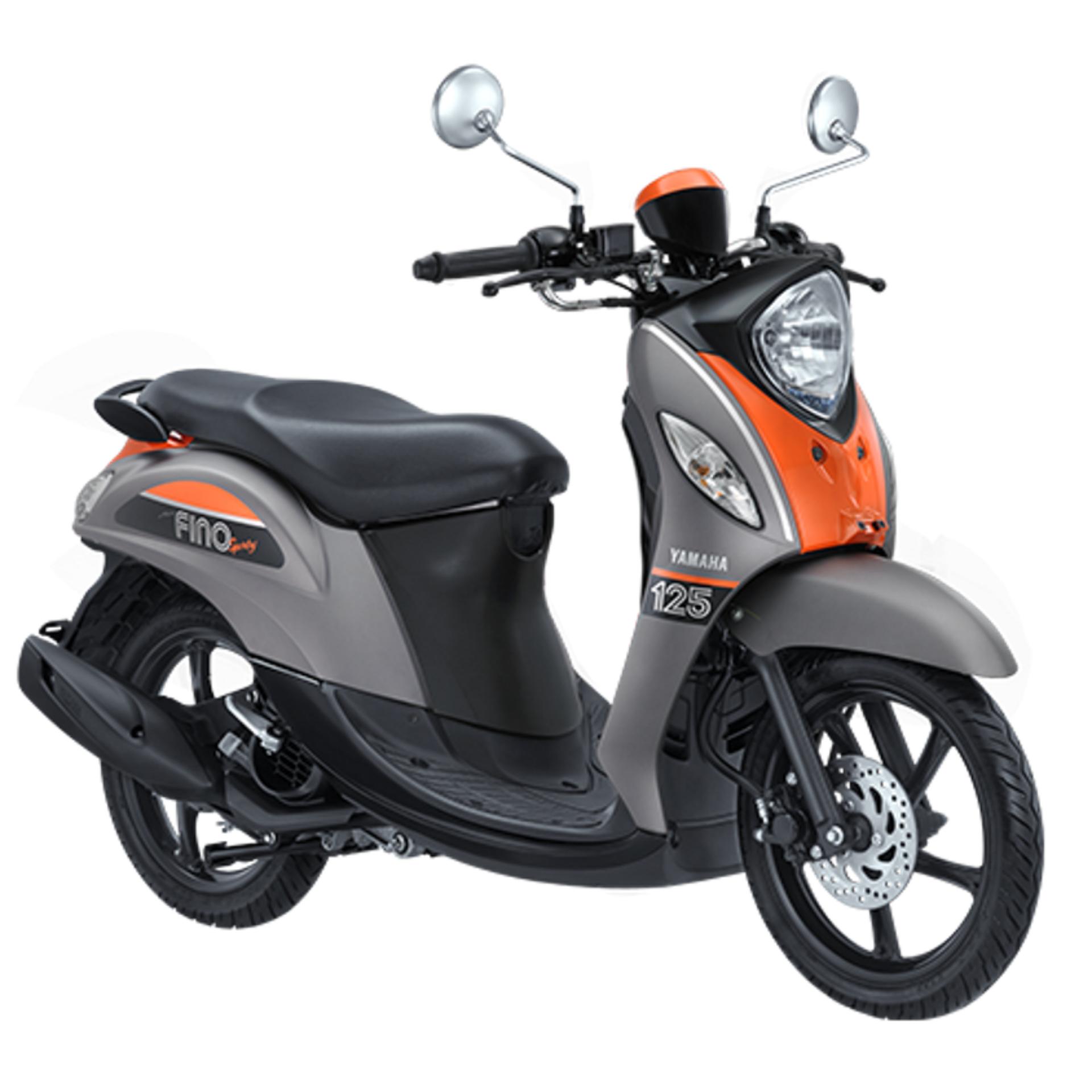 Yamaha Fino Sporty Fi Abu Abu Orange Lazada Indonesia