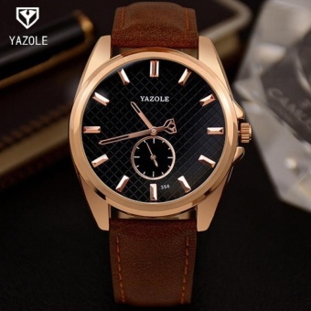 YAZOLE New Watch Men Top Brand Luxury Famous Male Clock Wrist Watches waterproof Small seconds Quartz-watch Relogio Masculino - intl  