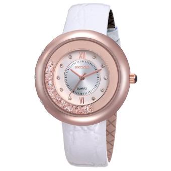 YJJZB SKONE Luxury Crystal Diamond Quartz-watch For Lady Business High Quality Relojes Mujer 2016 Fashion Waterproof Female Wristwatch (White)  