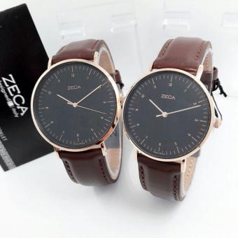 Zeca watch - ZC3007 - Jam Tangan Couple - Leather Strap  