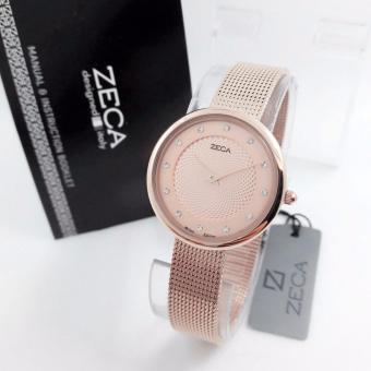 Zeca - ZC1001 - Jam tangan Wanita - Models Trendy - Stainless steal - Strap Pasir  
