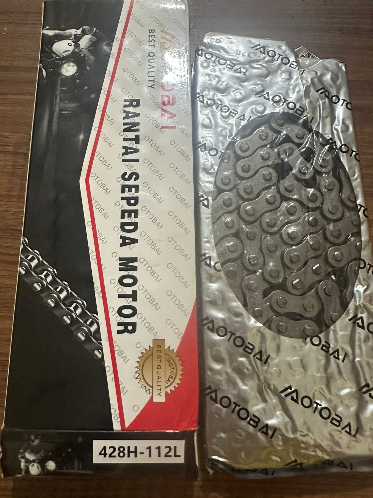 (Otobai) Wheel Chain 428H - 112 L Motorcycle Harga 43,560 rupiah*Gratis Ongkir