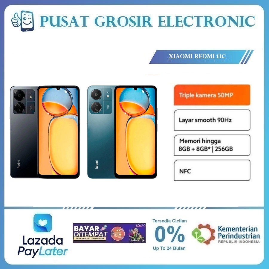 Handphone Xiaomi Redmi 13C 6/128 GB 8/256 GB BERGARANSI Harga  1,250,000 rupiah*Gratis Ongkir