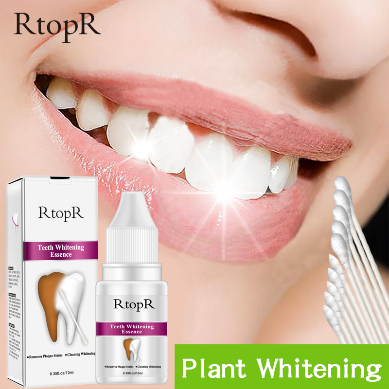 RtopR Teeth Oral Hygiene Essence Whitening Essence Daily Use Effective Remove Plaque Stains Cleaning Product teeth Cleaning Water 10ml
