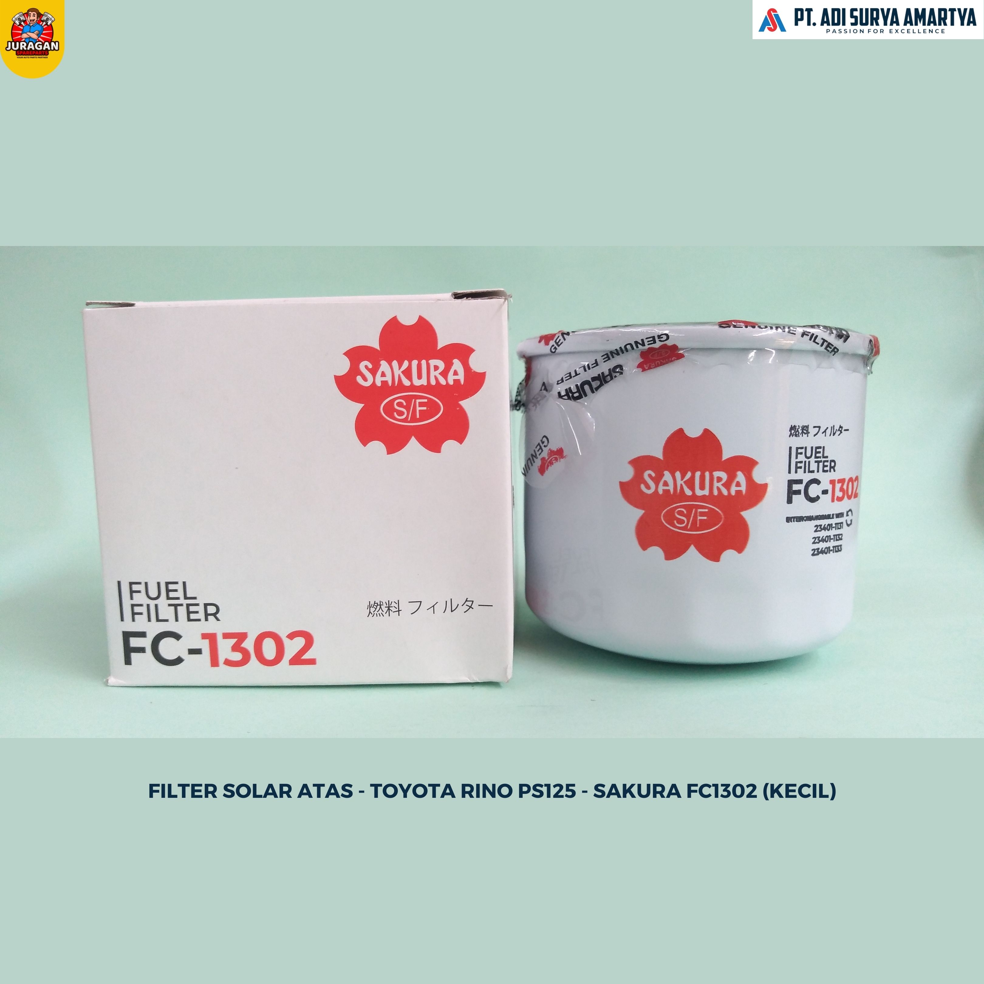 Filter Solar Atas - Toyota Rino Ps125 - Sakura Fc1302 (Kecil) Harga 60,100 rupiah*Gratis Ongkir
