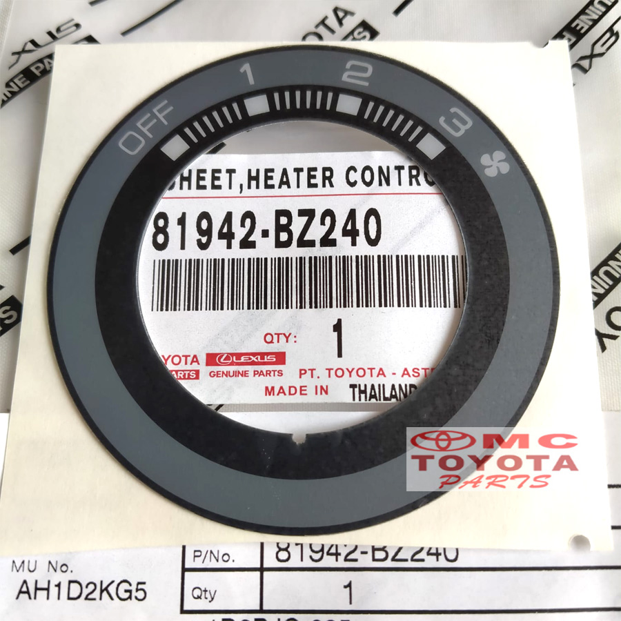 Sticker Lingkaran Putaran knop AC Avanza Xenia Rush Terios 81942-BZ240 Harga 45,000 rupiah*Gratis Ongkir