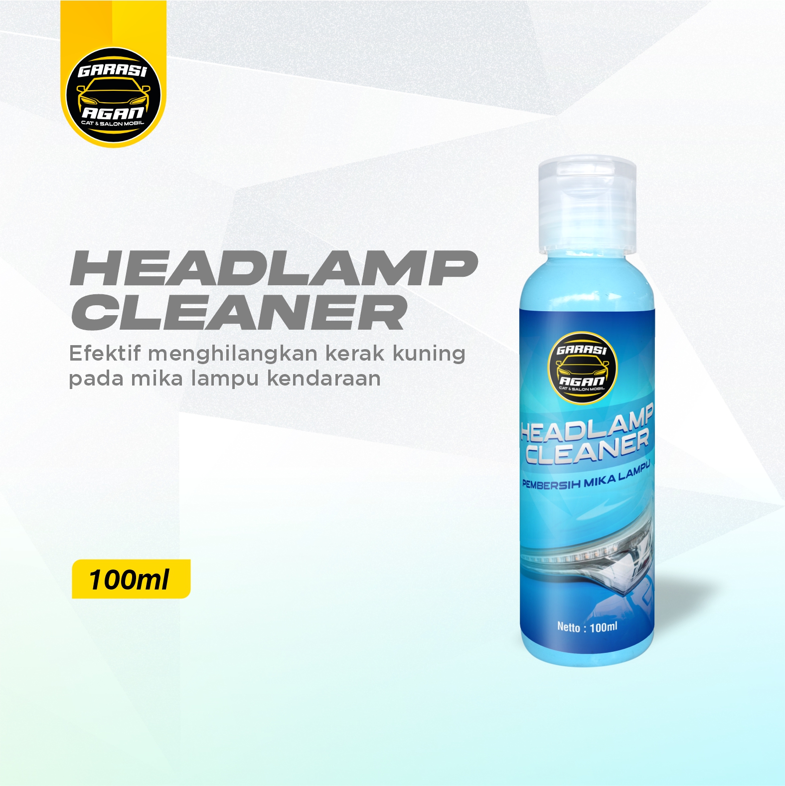 GARASI AGAN Headlamp Cleaner Pembersih Mika Lampu Mobil Motor Kaca Lampu Menguning Headlamp Polish Giá 45,000 Đồng*Miễn phí vận chuyển