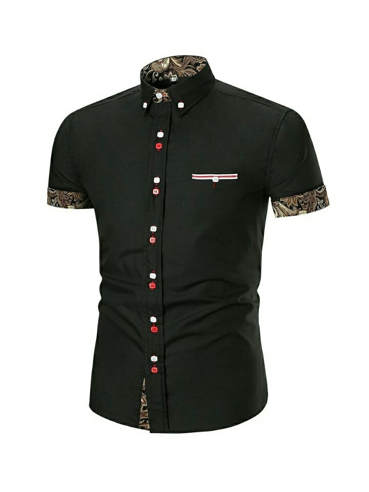 Detail Kemeja Casual Pria Asgard Kemeja Lengan Pendek Kemeja Kantor Hem Pria Atasan Pria Ukuran M L Xl Xxl Lazada Indonesia