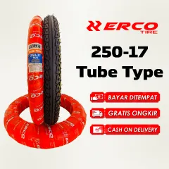 ERCO TIRE Ban Luar Motor Ring 17 NonTubeless Ukuran 250-17 Tube Type Supra, Jupiter, Shogun, Astrea, Grand, Alpha