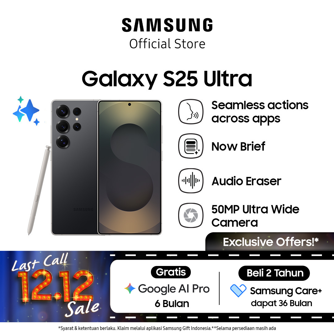 Samsung Galaxy S25 Ultra 12/256Gb - Ai Smartphone | Galaxy Ai. | Android | Snapdragon 8 Elite for Galaxy for Galaxy Harga  22,999,000 Ringgit*Penghantaran Percuma