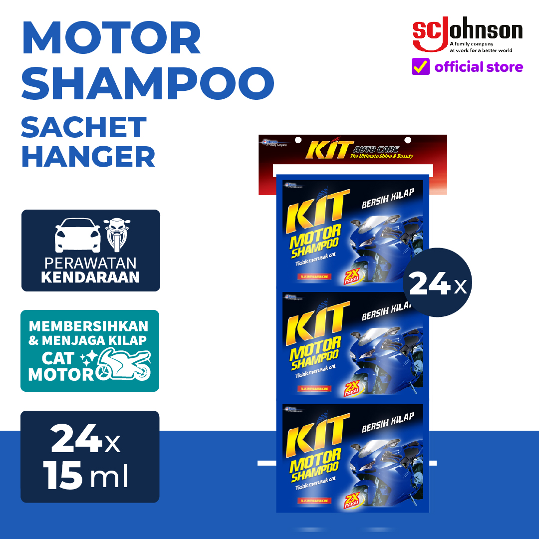 KIT Motor Shampoo Hanger 15ml Harga 17,380 rupiah*Gratis Ongkir