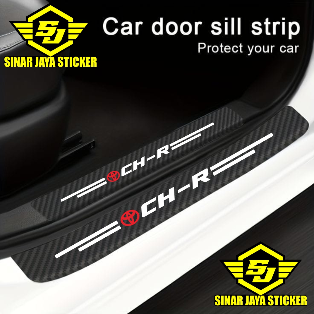 stiker karbon pelindung pintu mobil TOYOTA CH-R STIKER cuting pijakan kaki terbaru Harga 20,000 rupiah*Gratis Ongkir
