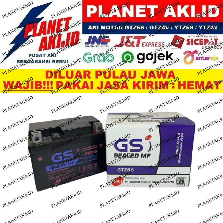 Aki Motor Kawasaki ZX 130 Kaze GTZ5S Accu Kering MF Garansi