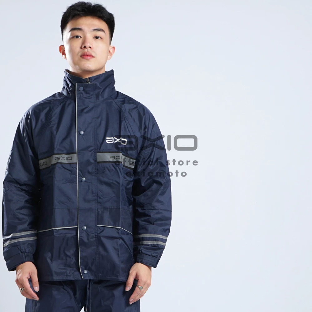 Axio raincoat promo 882 suit jacket pants/coat Jas Ujan raincoat AXIO stalan anti rembes 2 layer unisex can cod Harga 1,000 rupiah*Gratis Ongkir