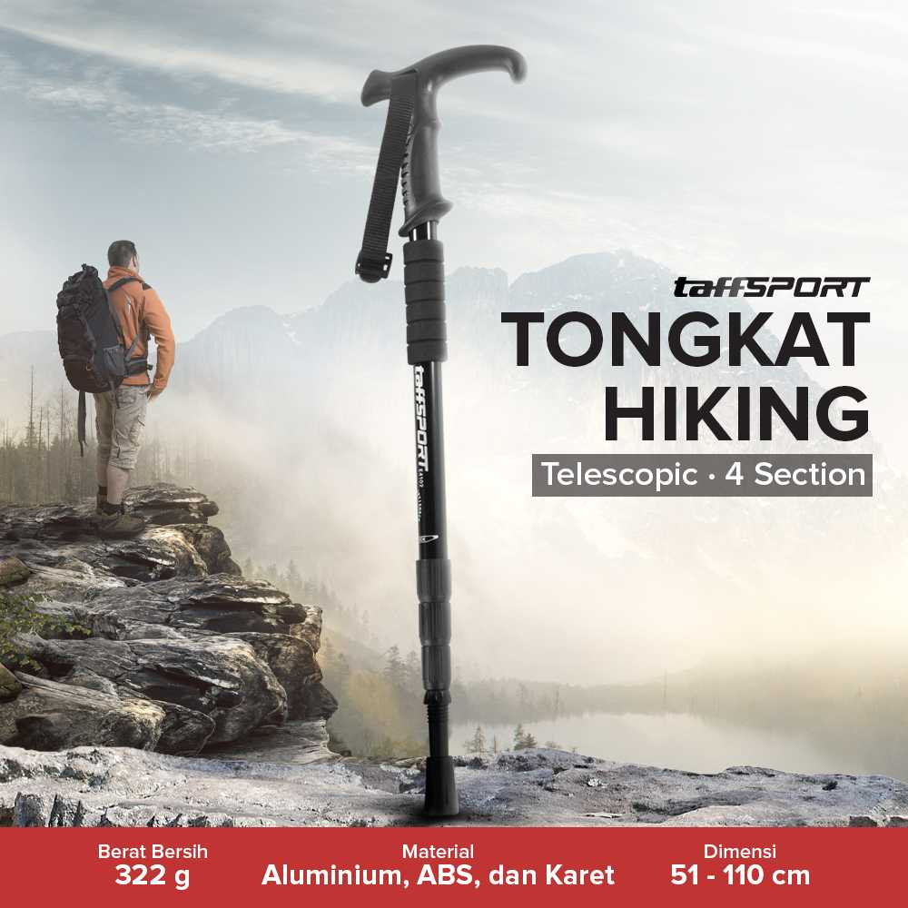 Trekking Pole Antishock Tongkat Hiking Tongkat Gunung Tongkat
