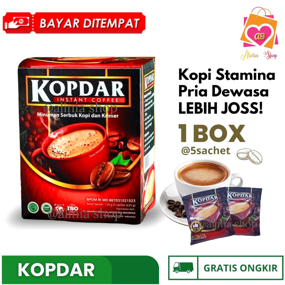 Kopdar Instant Coffee for Men Men's Stamina Coffee