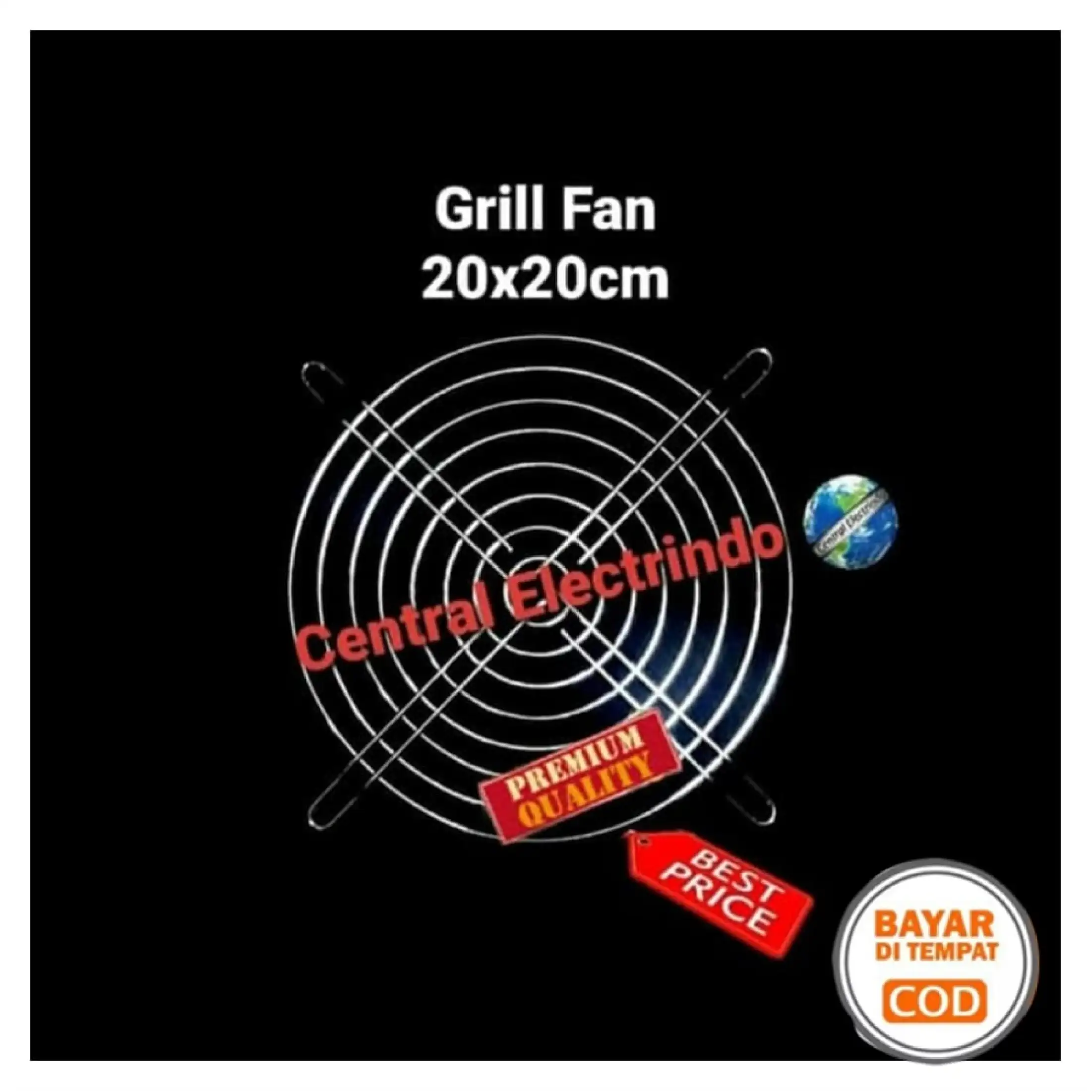 New Grill Fan Tutup Fan Besi 20x20cm Lazada Indonesia