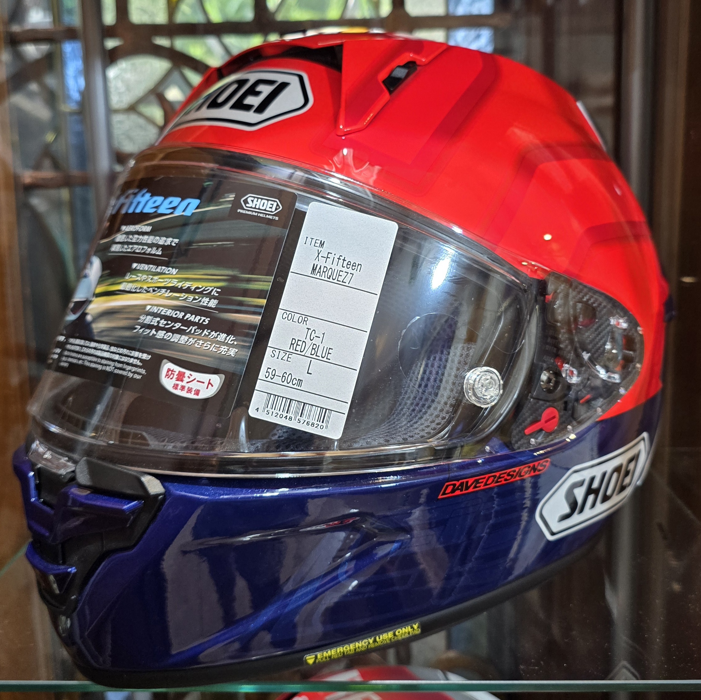 Helmet Sport Helmet Racing Touring Fullface Full Face Shoei X15 X 15 X-15 Marc Marquez 7 Mm93 X-Fifteen Xfifteen X Fifteen Mm93 Red Blue Size L Original Authentic Made in Japan Harga 15,950,000 rupiah*Gratis Ongkir