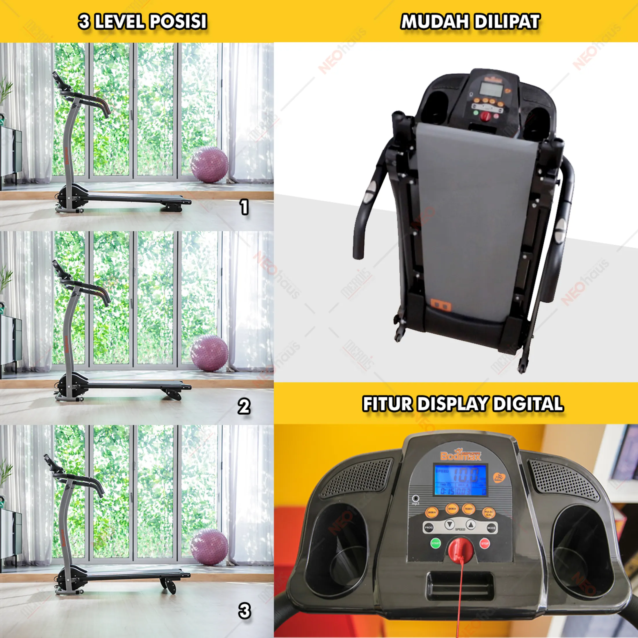 treadmill bodimax running machine